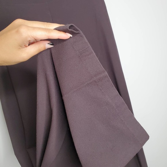 EILEEN FISHER Solid Brown Pull On Wide Leg Pants Sz Small S - Picture 5 of 9